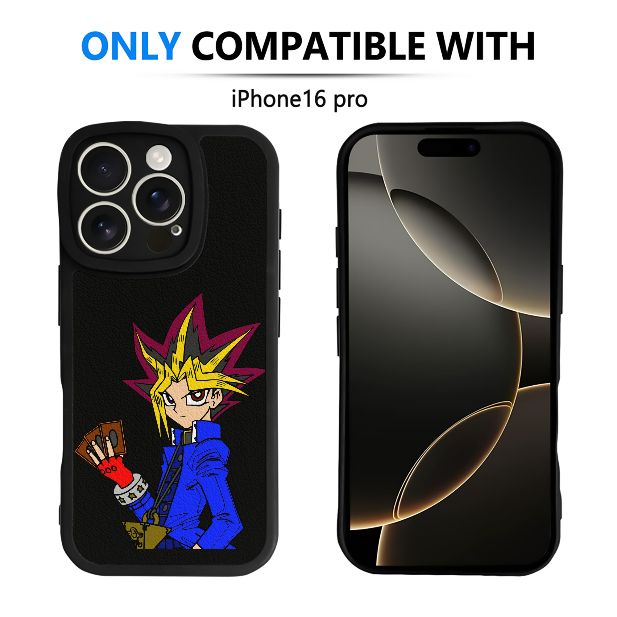 遊☆戯☆王 Yu-Gi-Oh! 【iPhone 16シリーズ対応】シリコンスマホケース（レザー調） 材質：シリコン